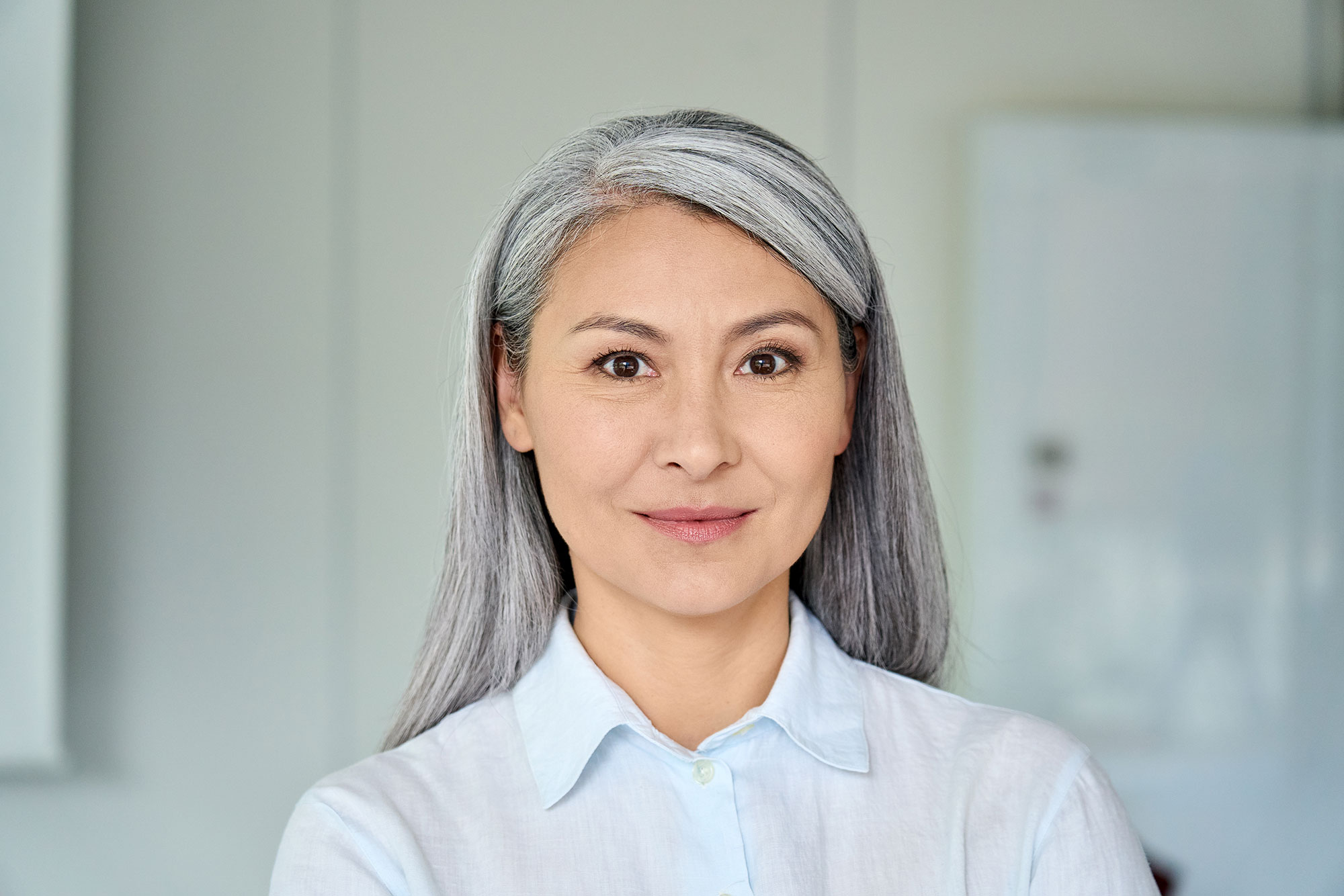 4. Blue Gray Hair: Embracing Your Natural Color - wide 8